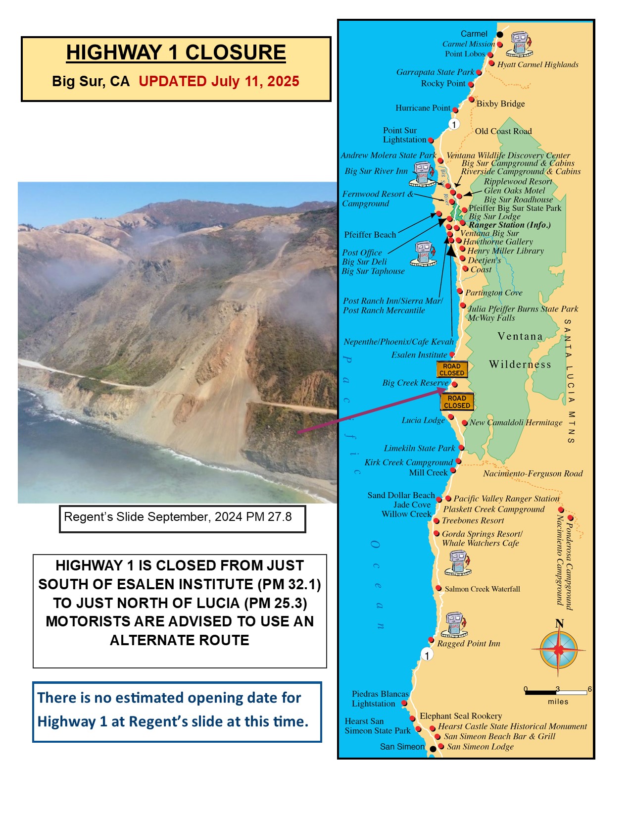 Highway Closure Map